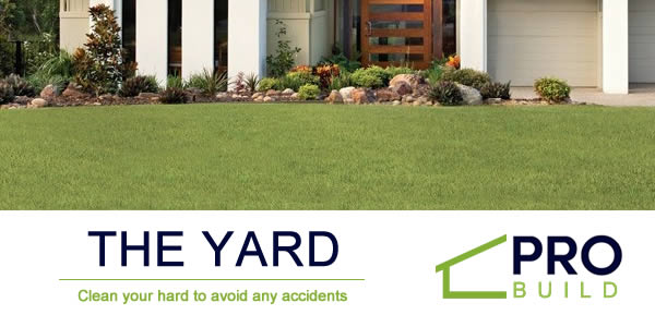 Clean your yard before re-roofing or replacement work